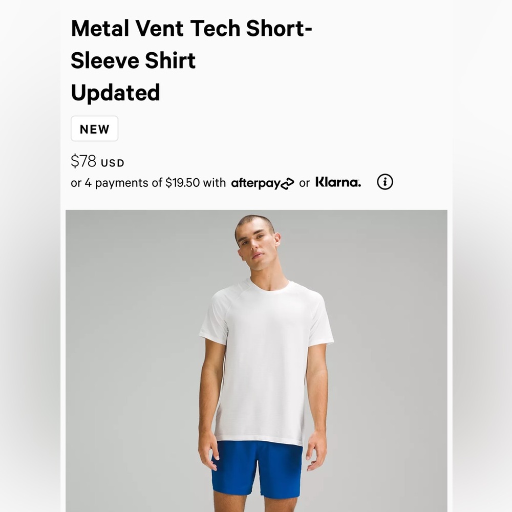 Lululemon Metal Vent Tech Short-Sleeve Shirt